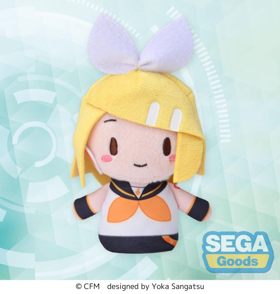 PRE ORDINE - Kagamine Rin & Len Fuwa Petit Plush Kagamine Rin Finger Mascot 10 cm
