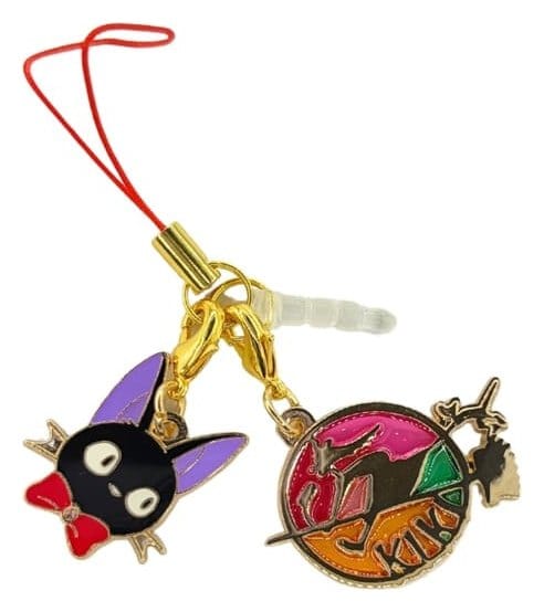 PRE ORDINE - Kiki's Delivery Service Keychain Stained Glass Style Jiji Gold