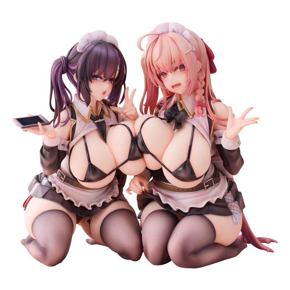 PRE ORDINE - Original Character PVC Statues 1/5 2-Set Koho Miya & Otsuhane Fuwari illustration by Ninoude 18 cm