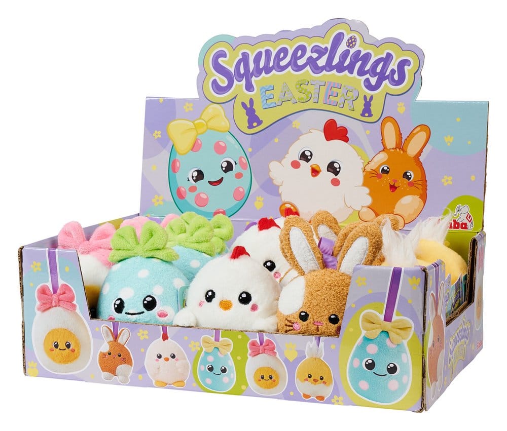 PRE ORDINE - Squeezlings Plush Figure 5-Pack Display (20)