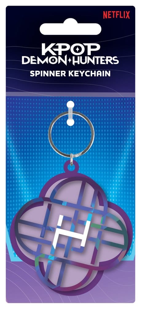 PRE ORDINE - KPop Demon Hunters Metal Keychain Spinner Huntrix