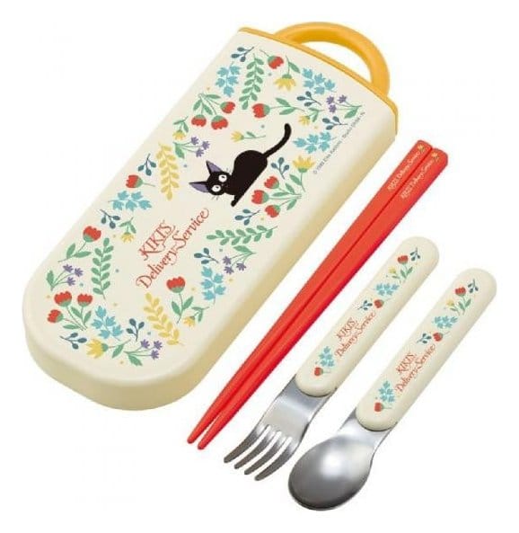PRE ORDINE - Kiki's Delivery Service Chopsticks Spoon Fork Box Set Botanical Garden
