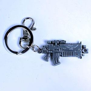 PRE ORDINE - Warhammer 40K Metal Keychain Bolter Metallic Finish