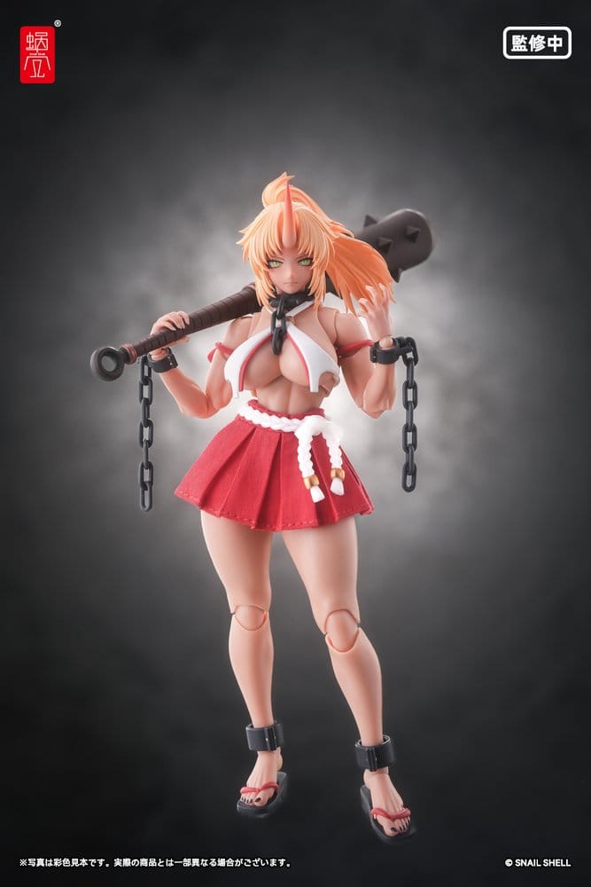 PRE ORDINE - Original Character Action Figure 1/12 RPGEX-08 Oni Miko Second Daughter Momiji 17 cm