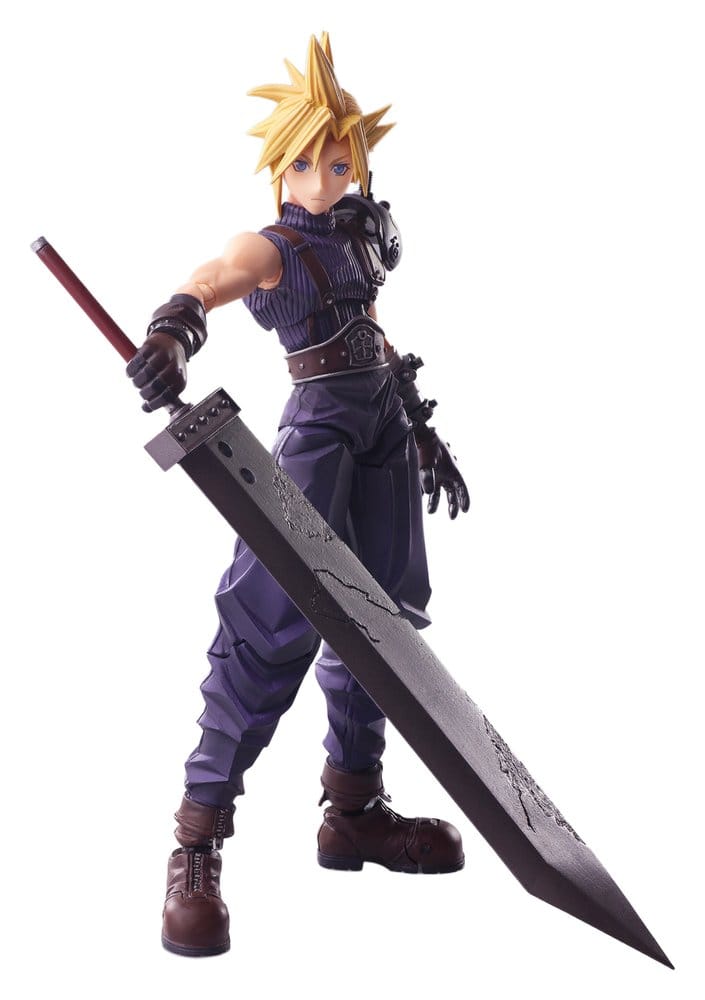 PRE ORDINE - Final Fantasy VII Bring Arts Action Figure Cloud Strife Digital Plus Edition 15 cm