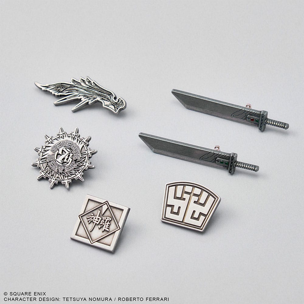 PRE ORDINE - Final Fantasy VII Rebirth Mini Metal Pins Blind Box Display (6)