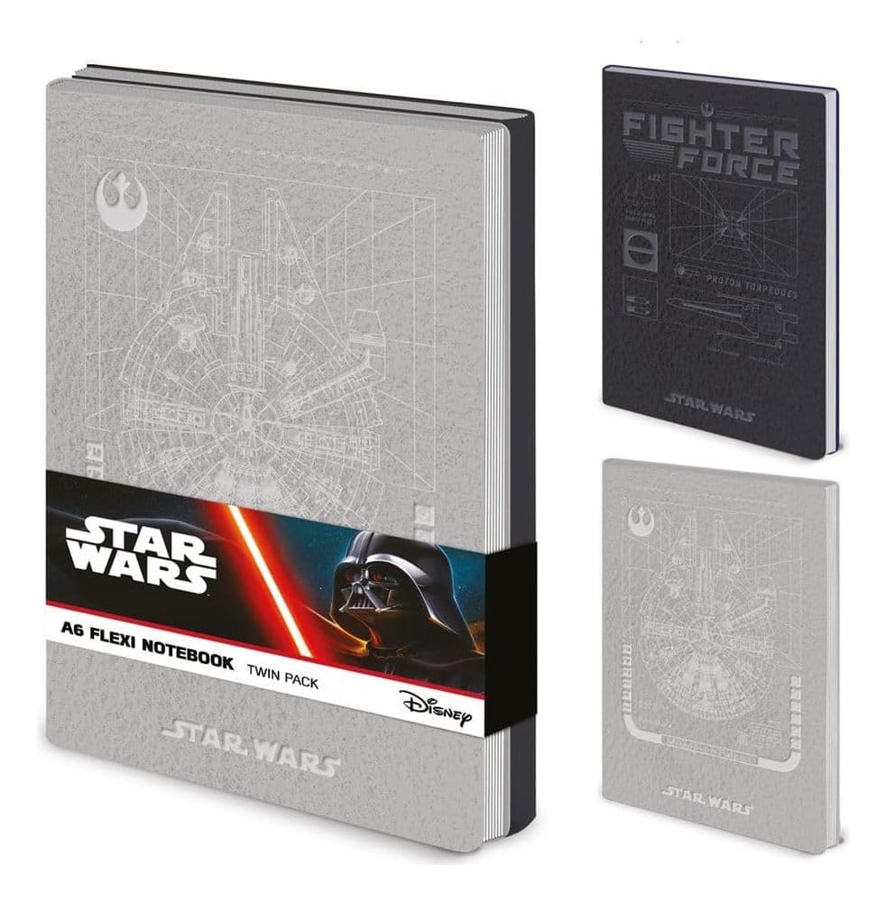 PRE ORDINE - Star Wars A6 Flexi Notebook Twin Pack (Rebel)