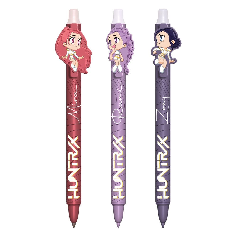 PRE ORDINE - KPop Demon Hunters Gel Pens 3-Pack Erasable