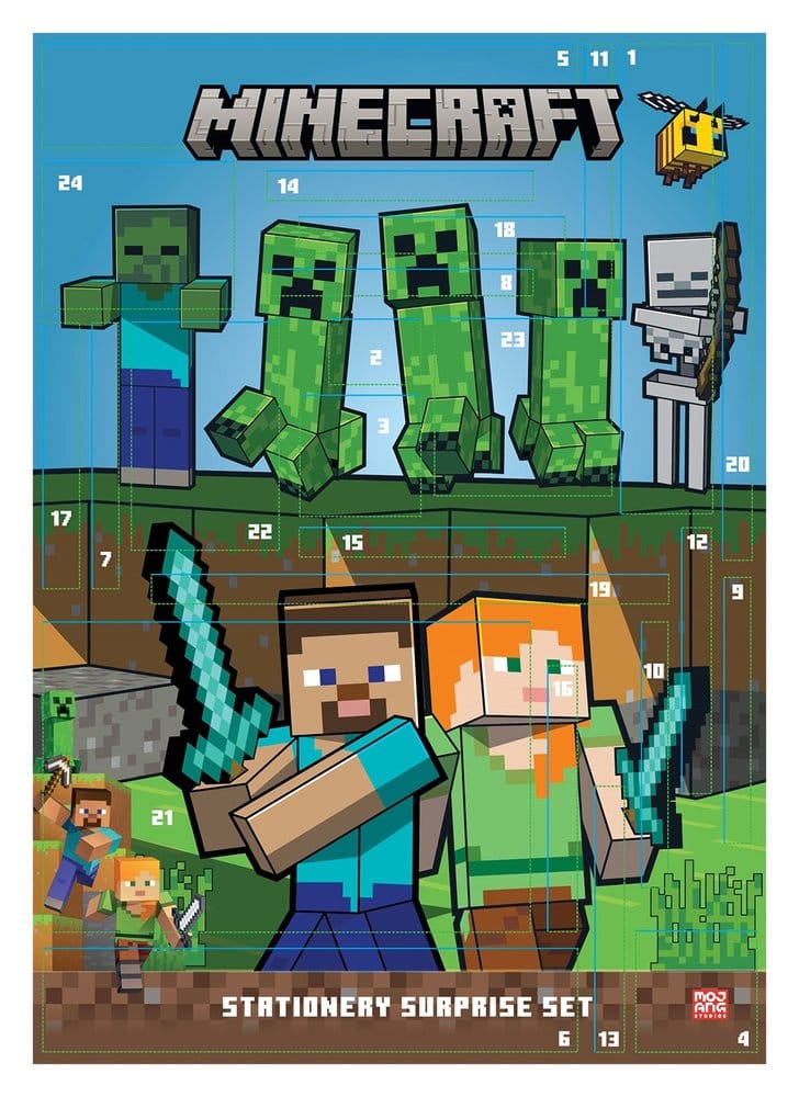 PRE ORDINE - Minecraft (2027) Advent Calendar Display (12)