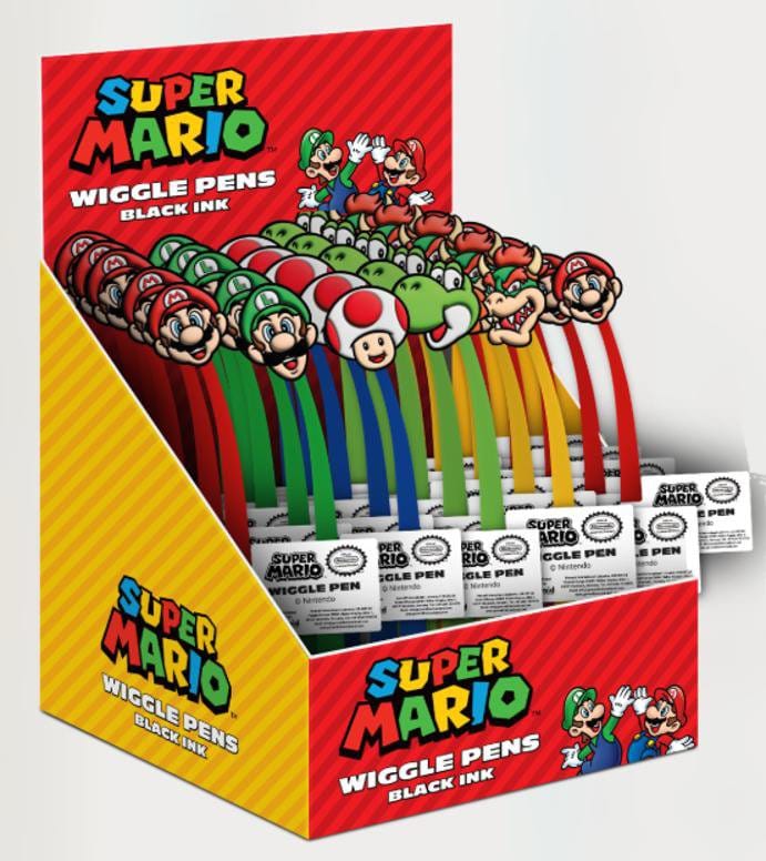 PRE ORDINE - Super Mario Wiggle Pens Characters Display (30)