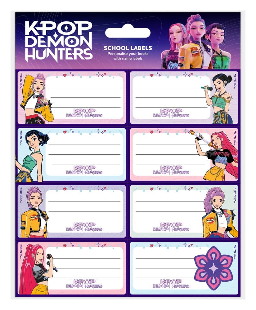 PRE ORDINE - KPop Demon Hunters School Labels Hunter/X