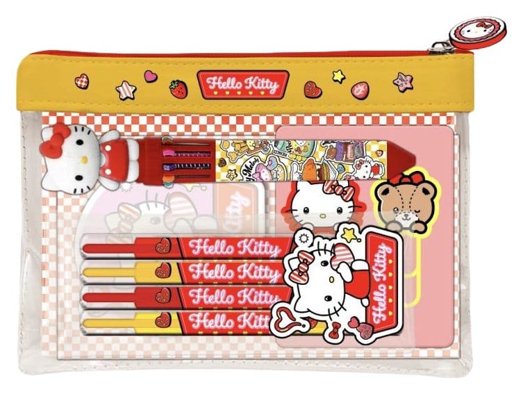 PRE ORDINE - Hello Kitty and Friends Pouch Stationery Set American Diner Version Display (6)