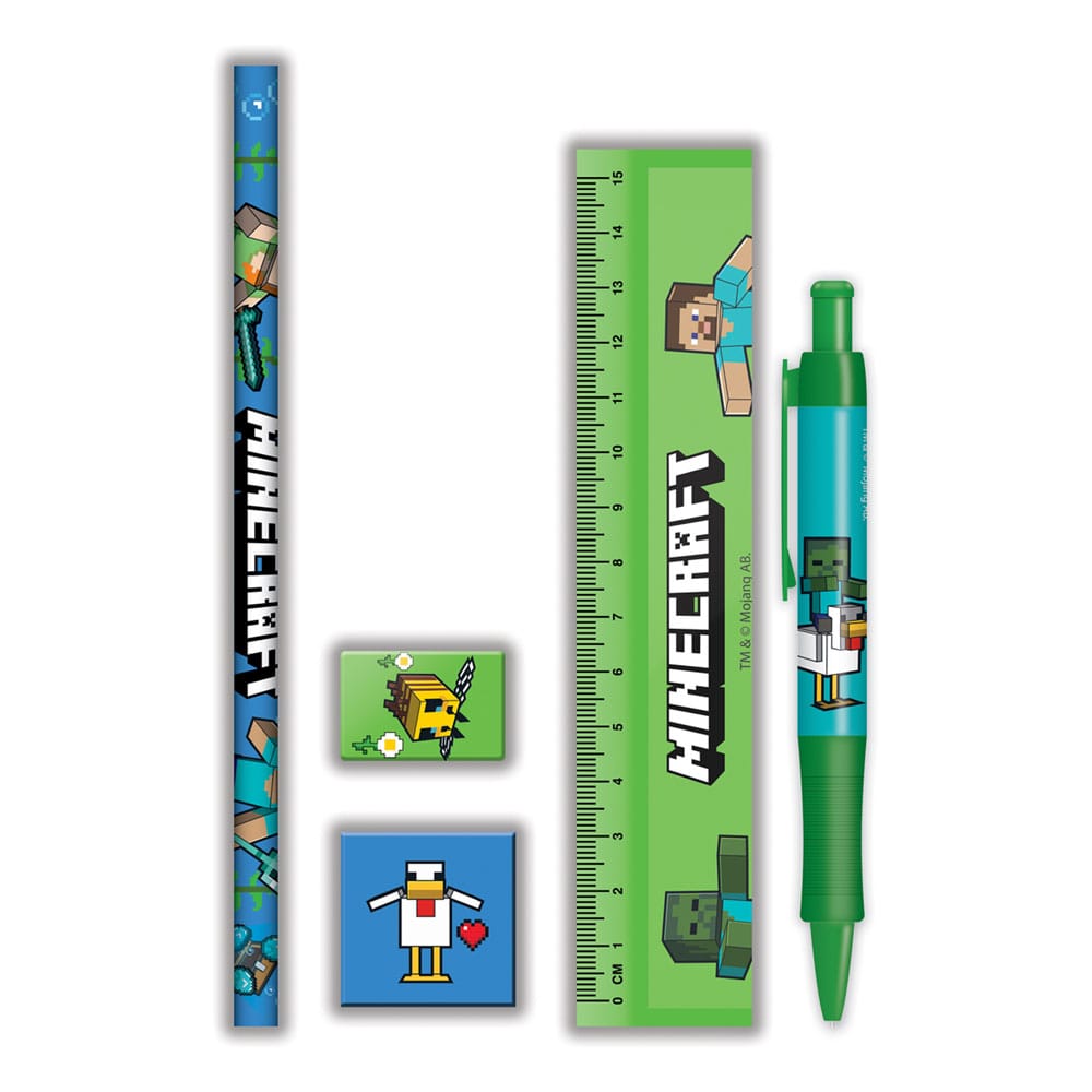 PRE ORDINE - Minecraft 5-Piece Stationery Set