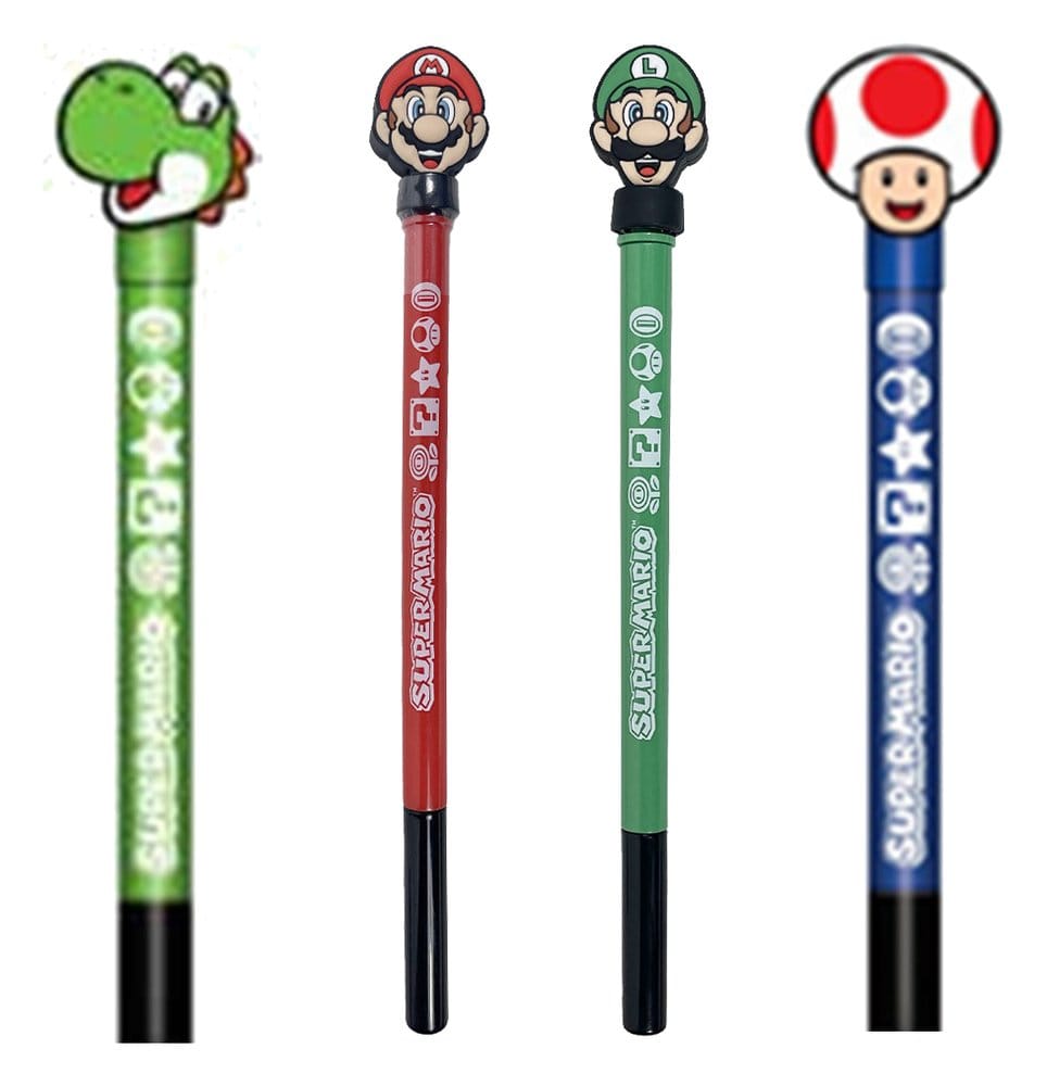 PRE ORDINE - Super Mario Spinning Pens Display (10)