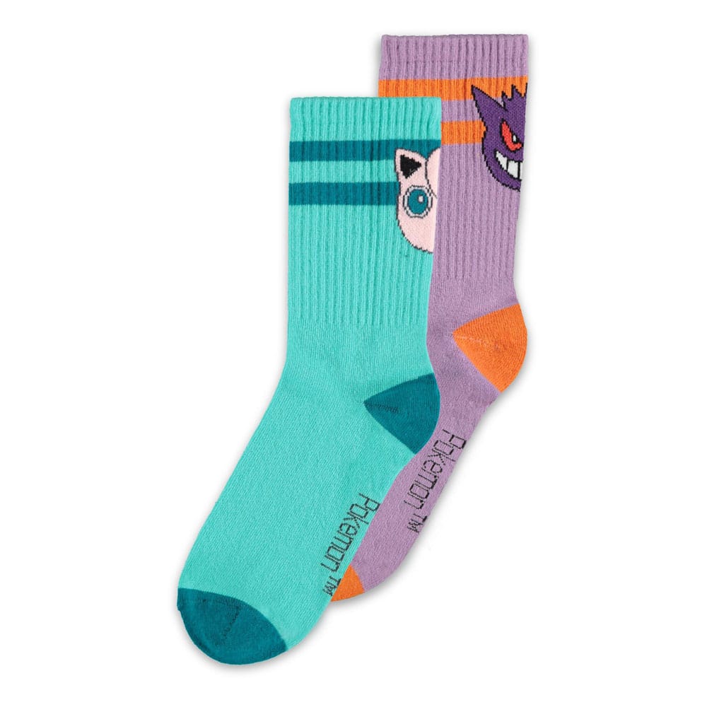 PRE ORDINE - Pokémon Socks 2-Pack Heads Grey 39-42