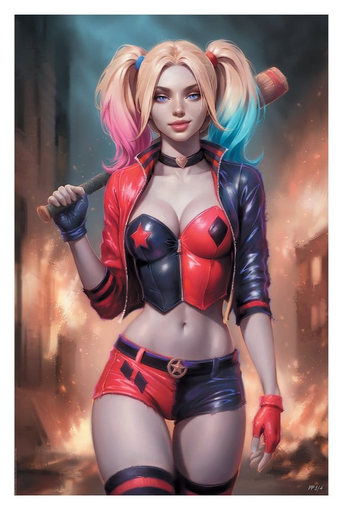 PRE ORDINE - DC Comics Fine Art Print Harley Quinn 41 x 61 cm - unframed