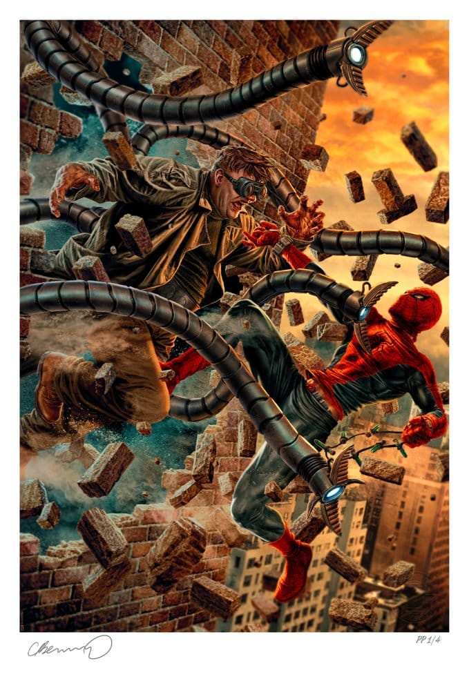 PRE ORDINE - Marvel Art Print The Amazing Spider-Man vs Doc Ock 46 x 61 cm - unframed