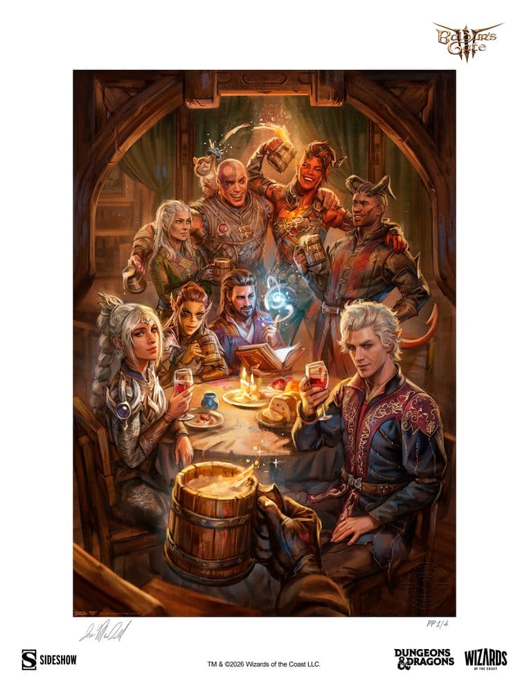 PRE ORDINE - Baldur's Gate III Fine Art Print The Elfsong Tavern 61 x 46 cm - unframed