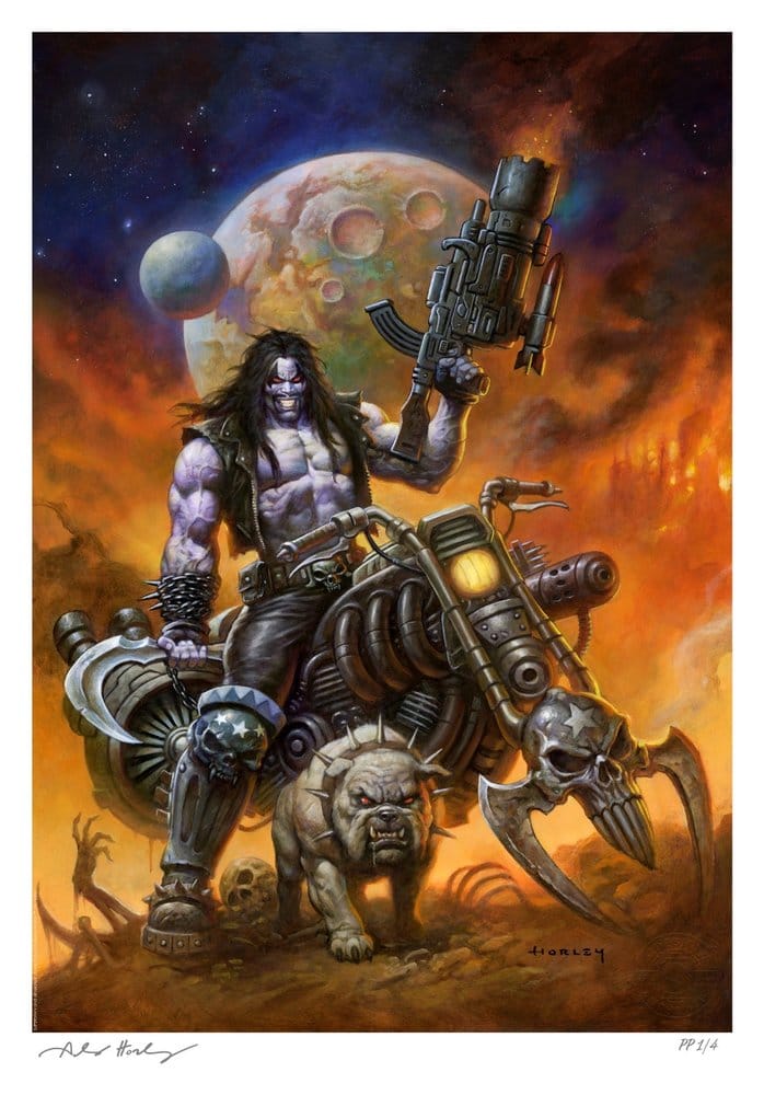 PRE ORDINE - DC Comics Fine Art Print Lobo™: The Main Man by Alex Horley 46 x 61 cm - unframed