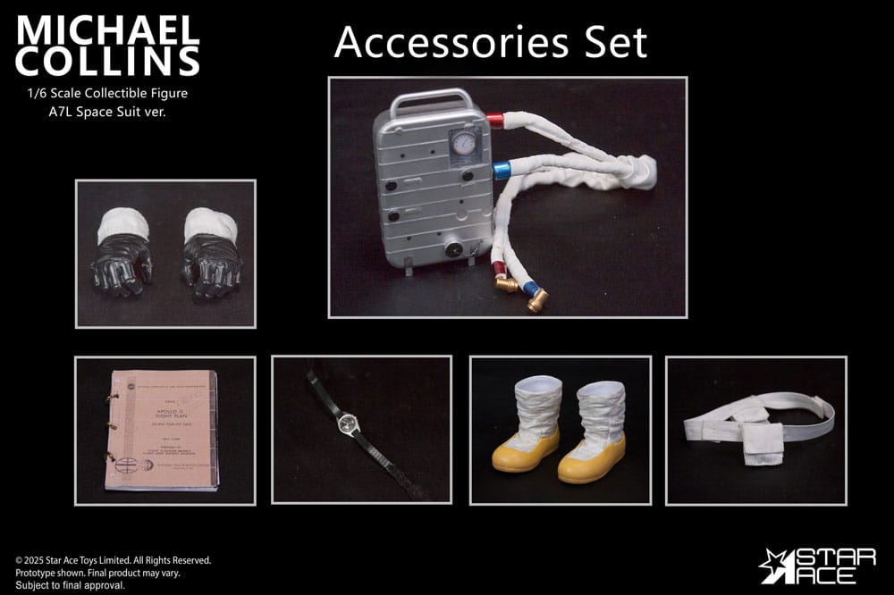 PRE ORDINE - Apollo 11 Accessories for 1/6 Action figure Michael Collins