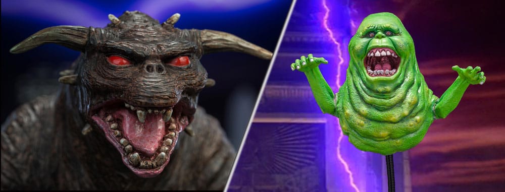PRE ORDINE - Ghostbusters Statue 1/8 Slimer (NX) + Zuul (NX) Normal Version Twin Pack Set 12 cm