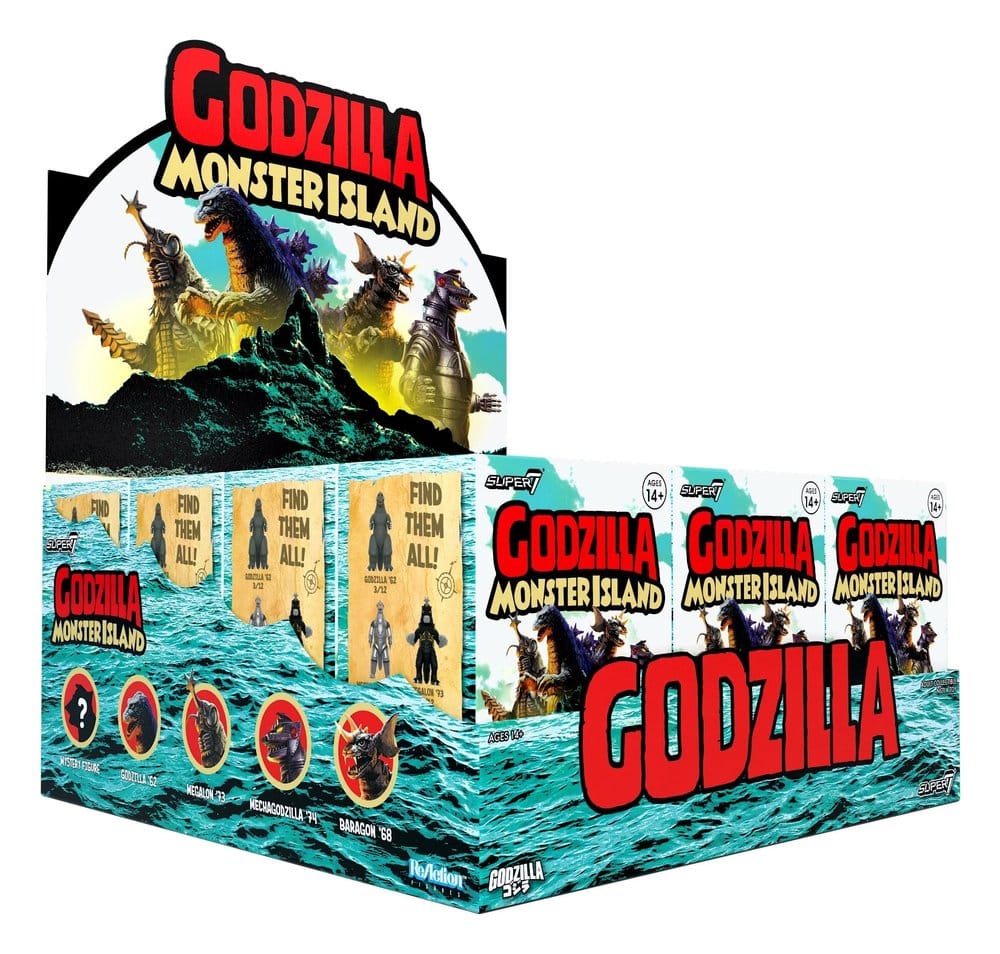 PRE ORDINE - Godzilla Toho (Monster Island) Action Figure Blind Box Wave 7 Display (12)