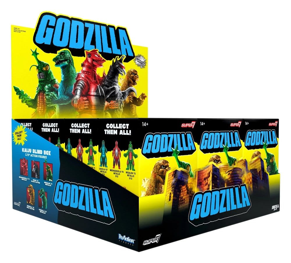 PRE ORDINE - Godzilla Toho (Metallic) Action Figure Blind Box Wave 5 Display (12)
