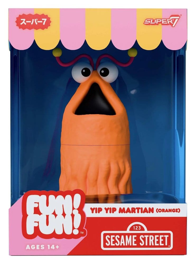 PRE ORDINE - Sesame Street Fun! Fun! Vinyl Figure Yip Yip Martian (Orange) 18 cm