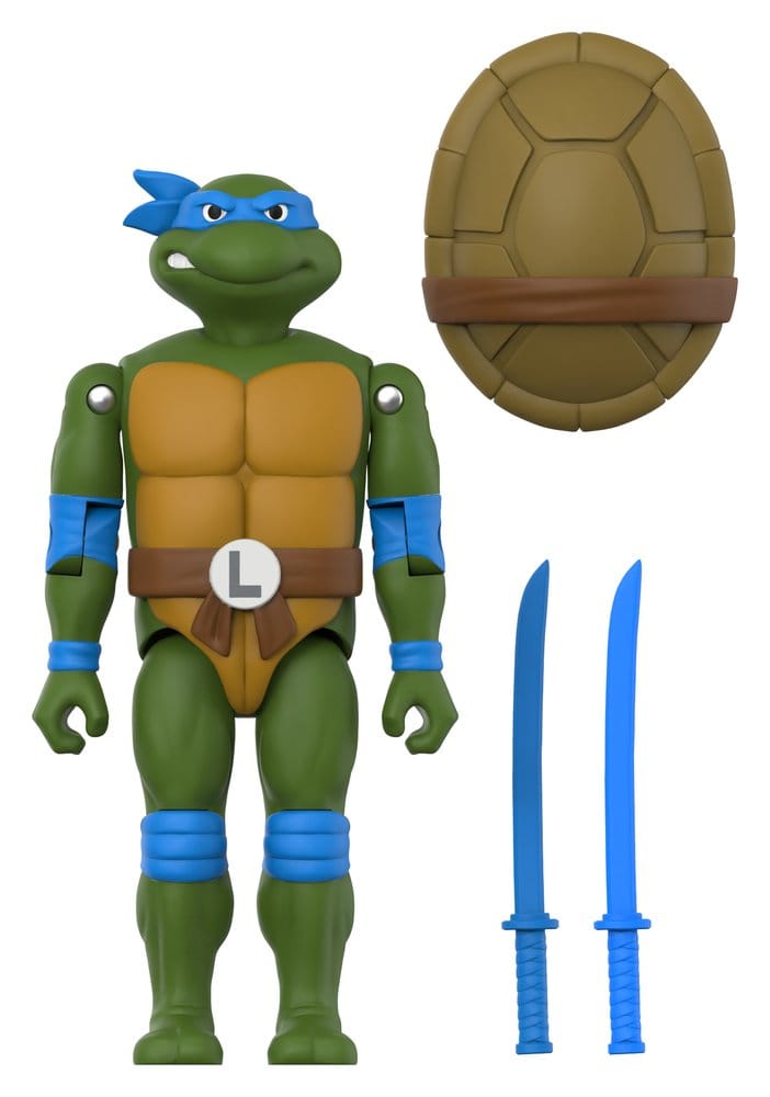 PRE ORDINE - Teenage Mutant Ninja Turtles ReAction+ Action Figure Wave 02 Leonardo