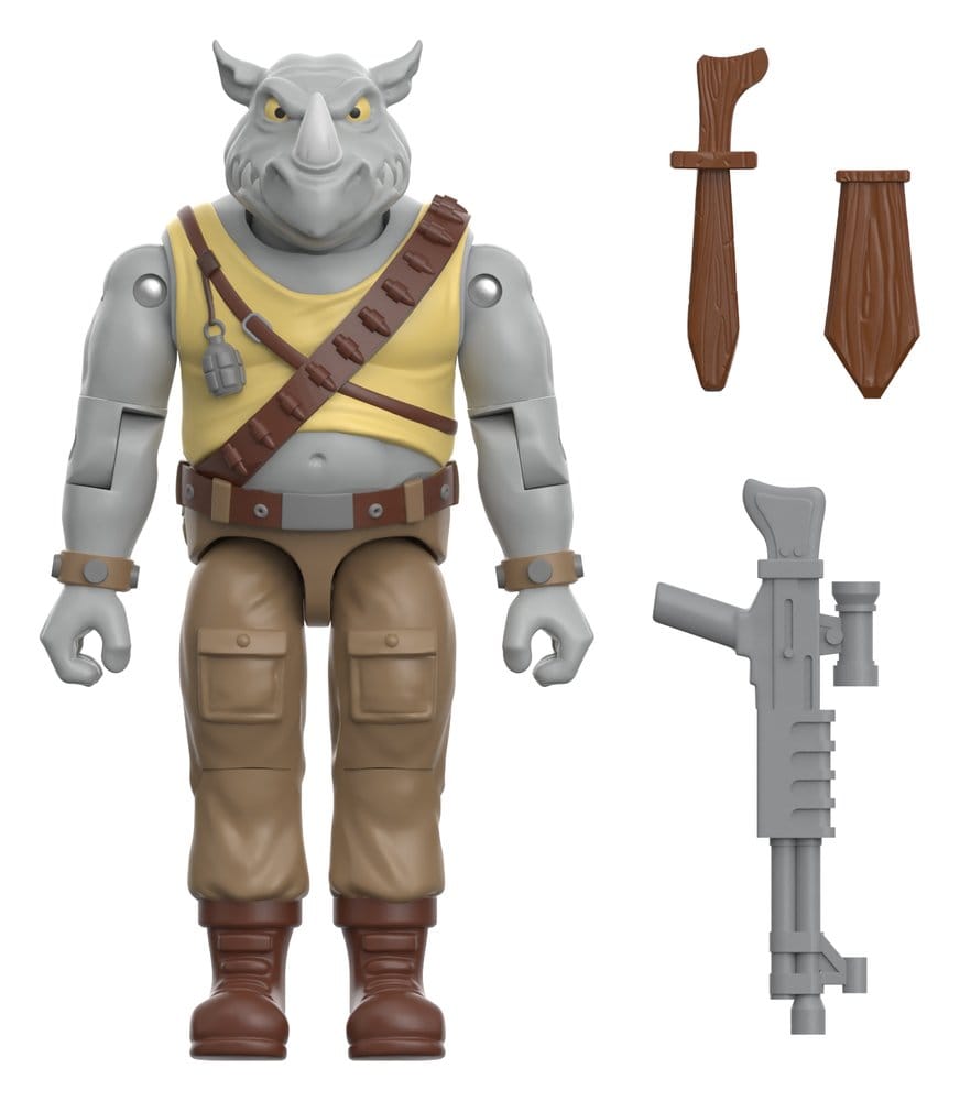 PRE ORDINE - Teenage Mutant Ninja Turtles ReAction+ Action Figure Wave 02 Rocksteady