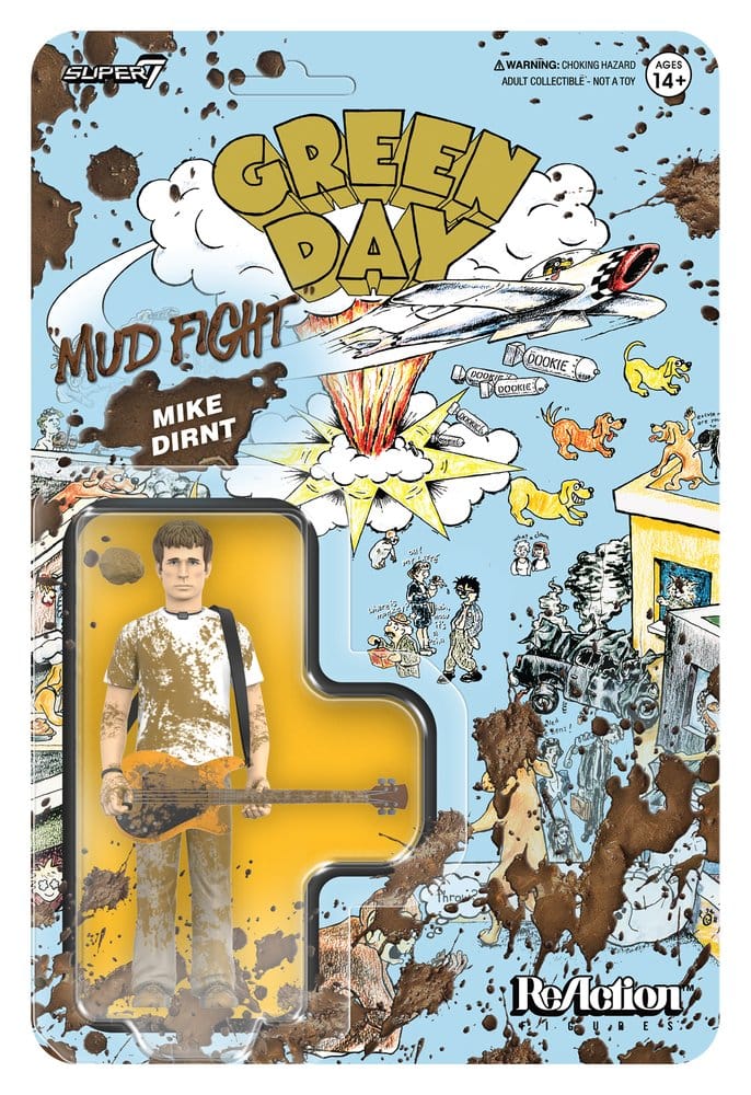 PRE ORDINE - Green Day ReAction Action Figure Wave 01 Mike Dirnt (Mud Fight)