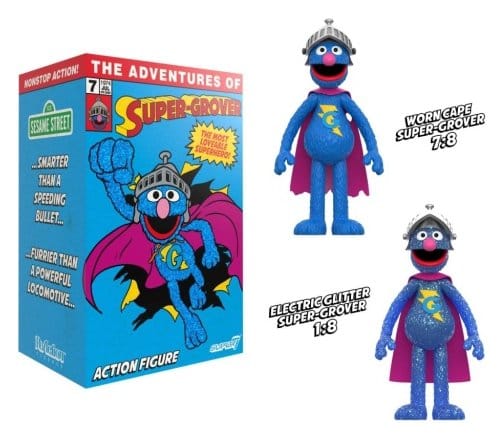 PRE ORDINE - Sesame Street ReAction Action Figure Super Grover (W/Chase)