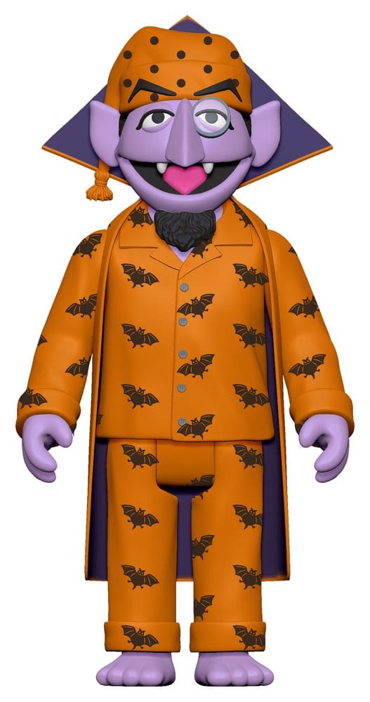 PRE ORDINE - Sesame Street ReAction Action Figure Wave 06 Count Von Count (PJs) 10 cm