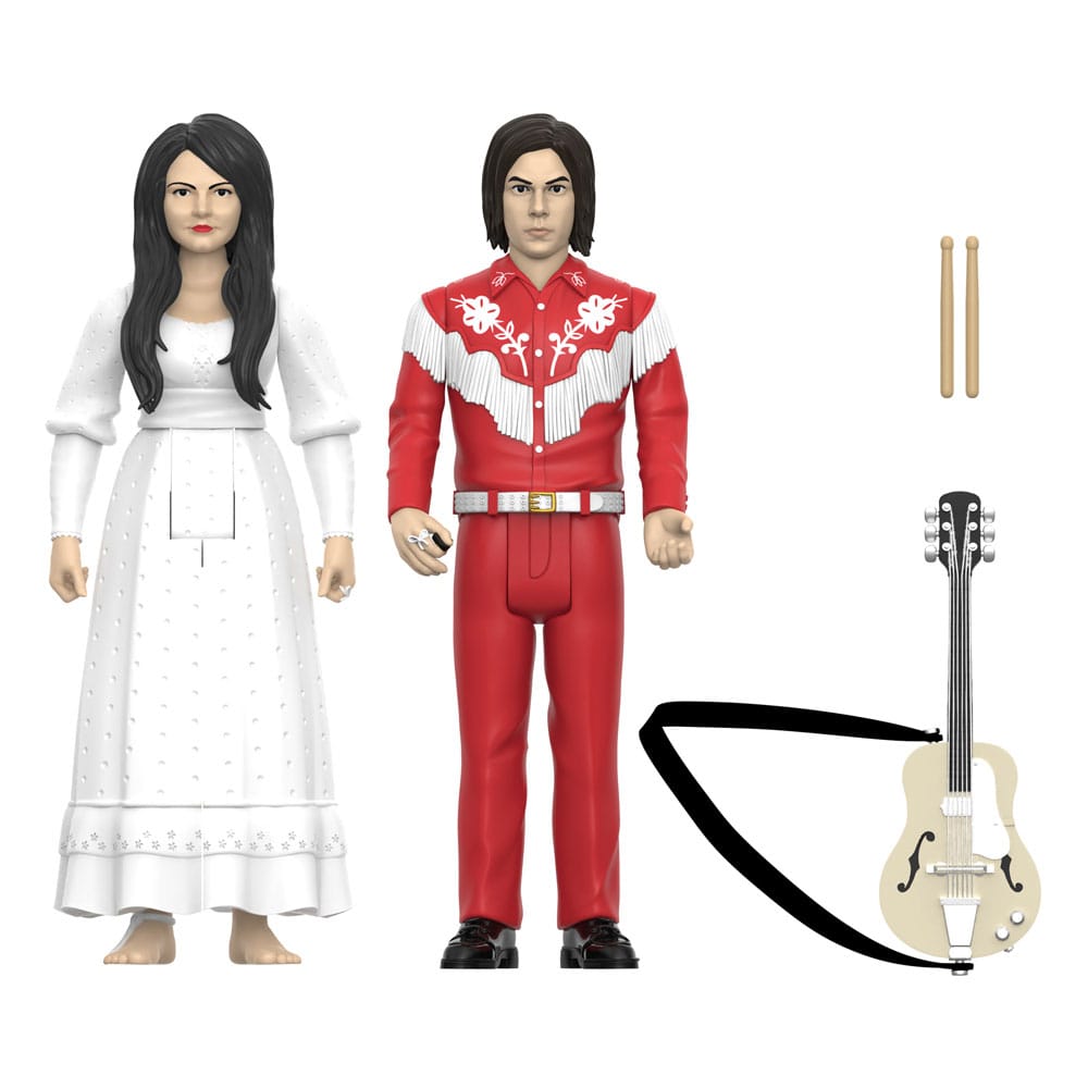 PRE ORDINE - The White Stripes ReAction Action Figures 2-Pack Wave 02 The White Stripes (Elephant) 10 cm
