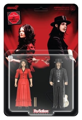 PRE ORDINE - White Stripes ReAction Action Figures 2-Pack Wave 01 The White Stripes (Get Behind Me Satan) 10 cm
