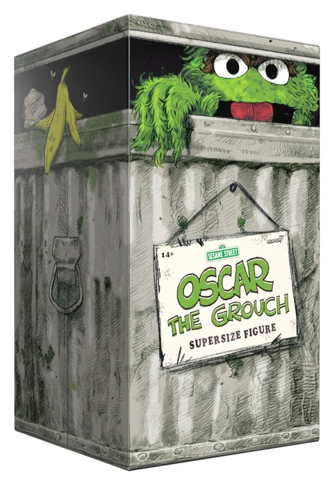 PRE ORDINE - Sesame Street SuperSize Vinyl Figure Oscar The Grouch