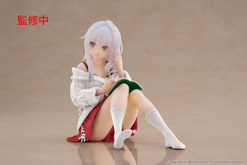 PRE ORDINE - Wandering Witch: The Journey of Elaina PVC Statue Desktop Cute Figure Elaina Casual Clothes Ver. Renewal 13 cm