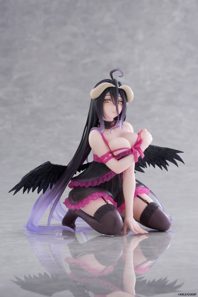 PRE ORDINE - Overlord Desktop Cute PVC Figure Albedo (Negligee ver.) 13 cm