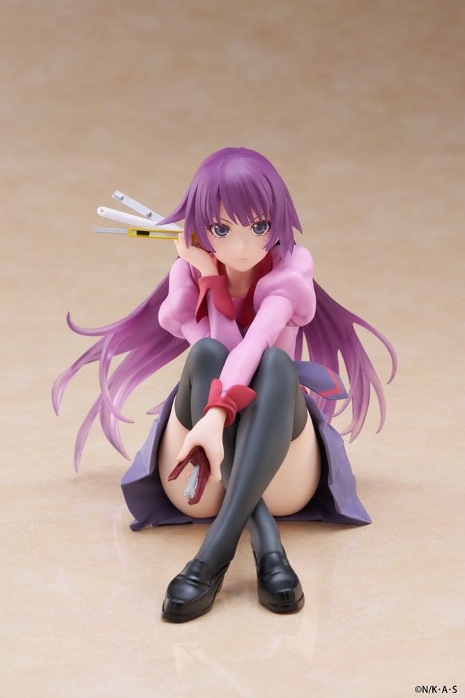 PRE ORDINE - Monogatari PVC Statue Desktop Cute Figure Hitagi Senjougahara 13 cm