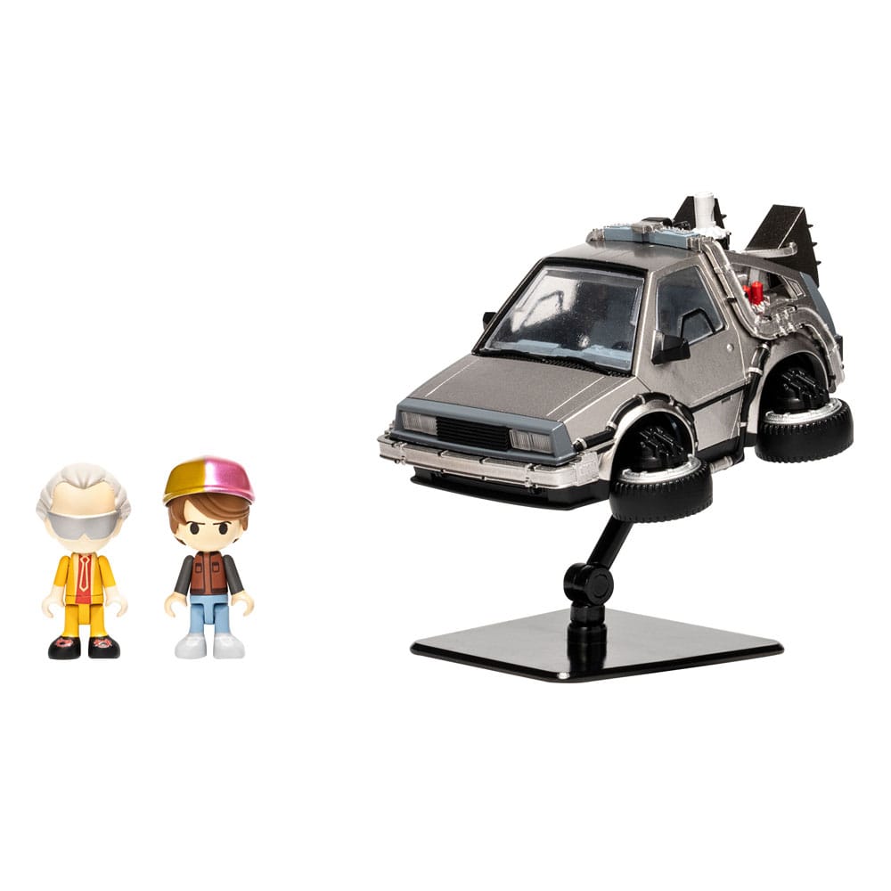 PRE ORDINE - Back to the Future Part II Q-Village Vehicle with mini-figures Time Machine Part 2