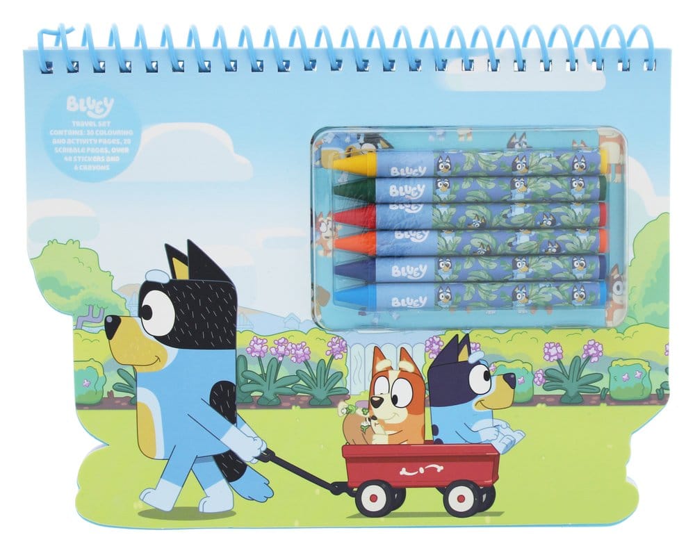 PRE ORDINE - Bluey Travel Colouring Set