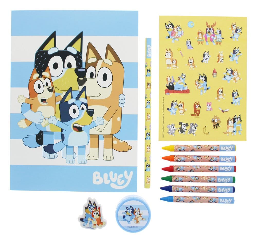 PRE ORDINE - Bluey 11-Piece Stationery Set