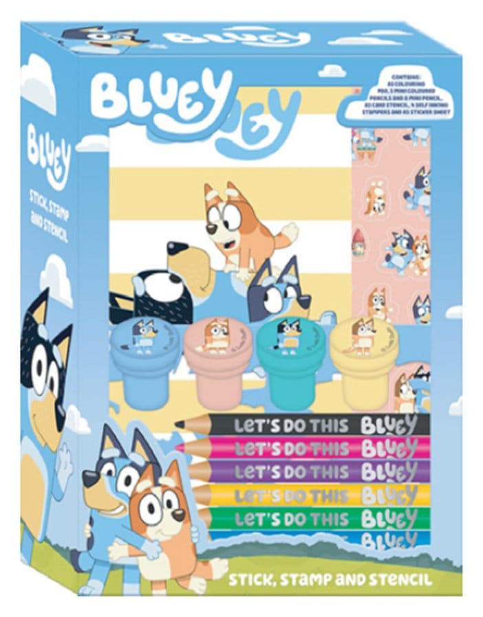 PRE ORDINE - Bluey 14-Piece Creative Colouring Set