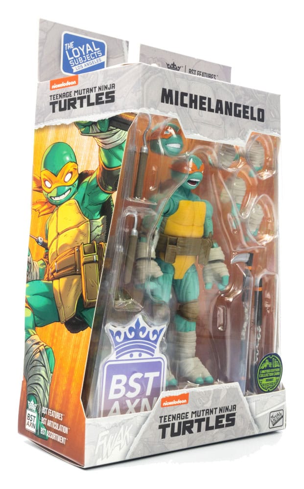 THE LOYAL SUBJECTS - Teenage Mutant Ninja Turtles BST AXN Action Figure Michelangelo (IDW Comics) 13 cm