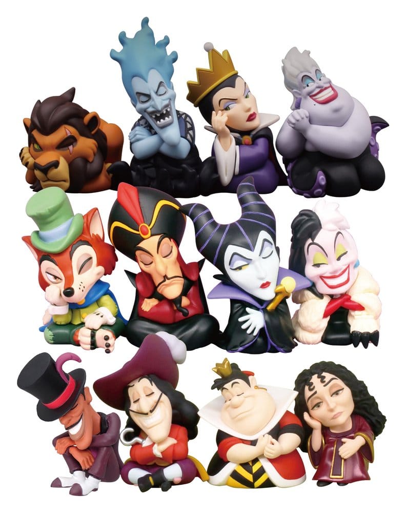 PRE ORDINE - Disney Villains Twinchees Mini Figures Lil' Sleepers 5 cm Blind Pack Display (24)