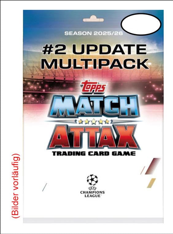 UEFA Champions League Match Attax Trading Cards 2025/26 Eco Pack Update Star Ballers *German Version*