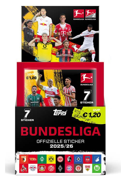 PRE ORDINE - Bundesliga 2025/26 Sticker Collection Booster Display (50)