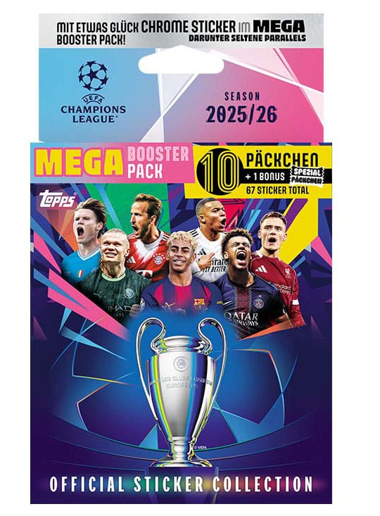 PRE ORDINE - UEFA Champions League 2025/26 Sticker Collection Mega Eco Pack