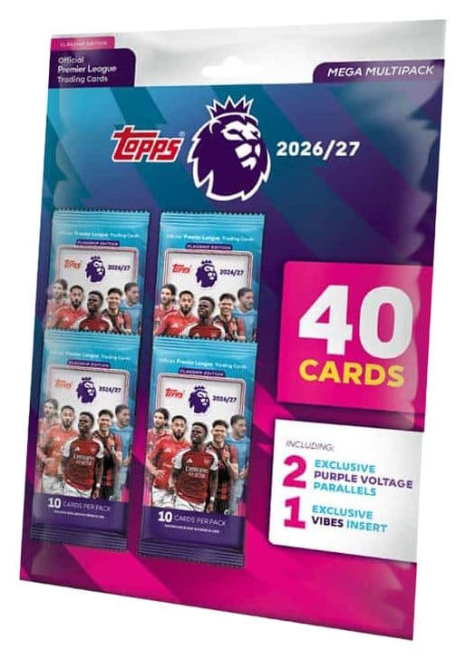 PRE ORDINE - Premier League 2026/2027 Trading Cards Mega Multipack