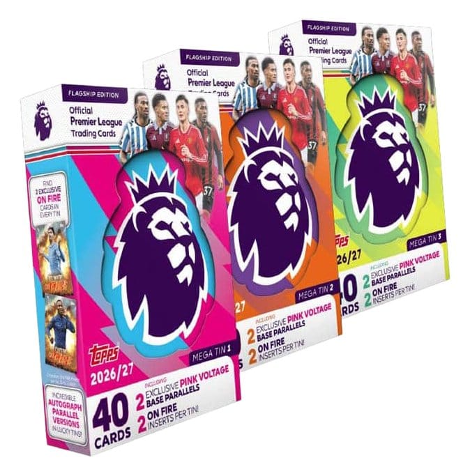 PRE ORDINE - Premier League 2026/2027 Trading Cards Mega Tin